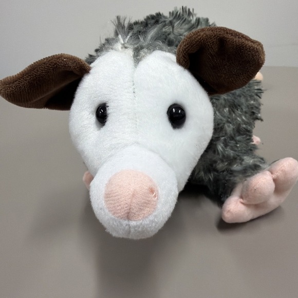 Opossum Plush Toy The Petting Zoo Stuffed Animal 12"  Or 21"with Tail - Picture 11 of 12